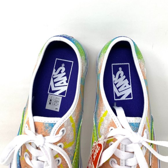 VANS Women's Size VN0A348A40L Authentic Retro Mart Multicolor Canvas Sneakers - Picture 3 of 10